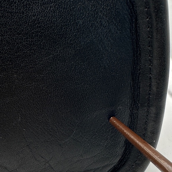 Vintage Coach Legacy Satchel 9063 Black Leather Convertible Bag - Picture 9 of 11